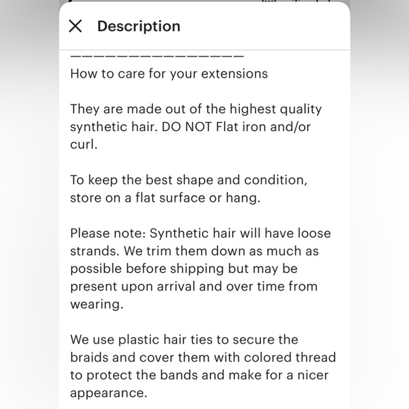 DREDS AND BRAIDS W/ BEADS New in packaging. NEVER WORN. Hand made. - Picture 10 of 10